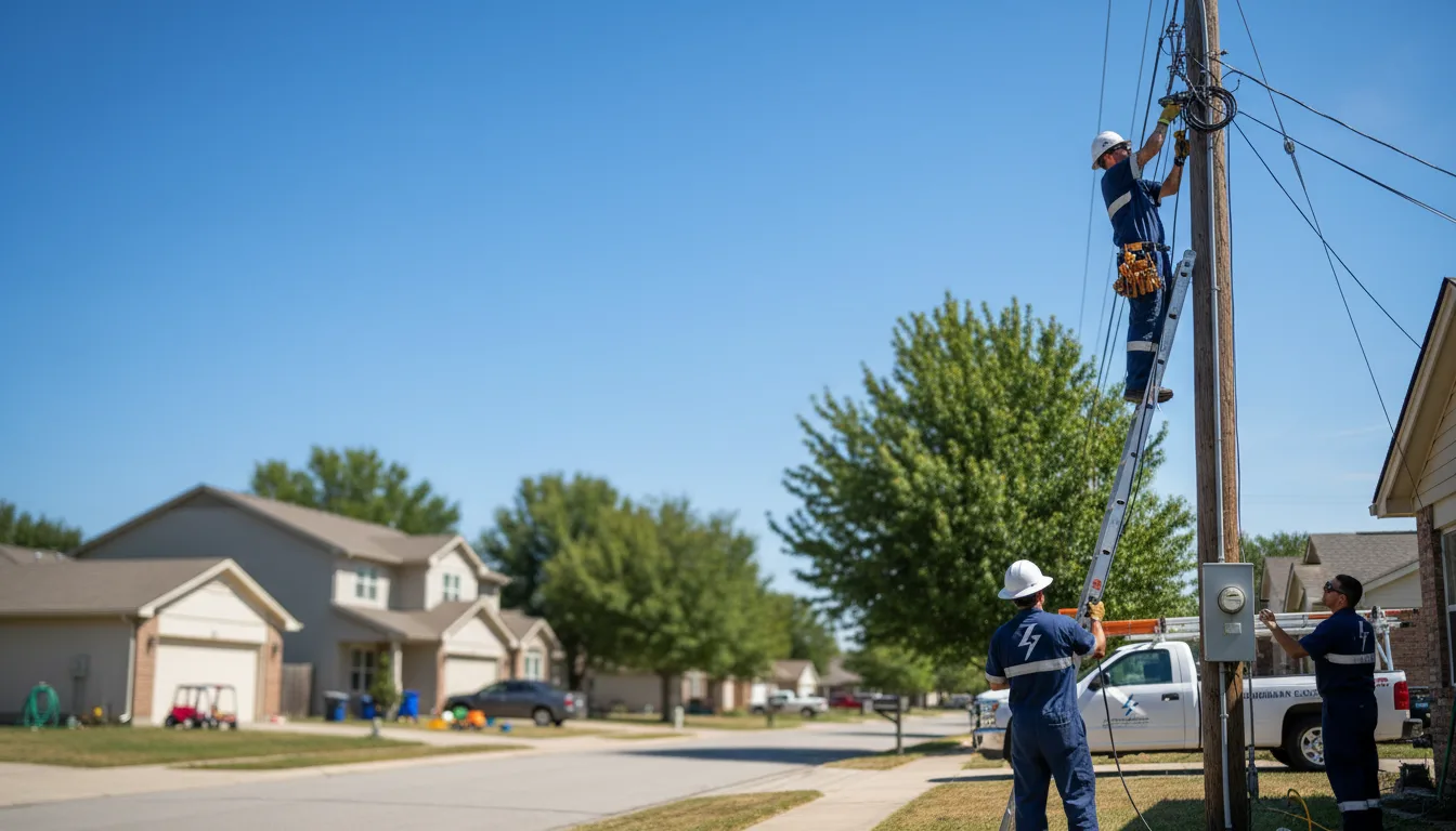 Residential electrician providing installation services in Wernersville, PA